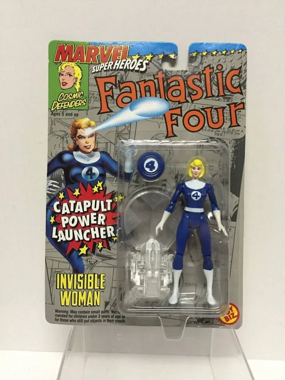 Invisible Woman Marvel Super Heroes Cosmic Defenders Vintage 1994 Toybiz MOC